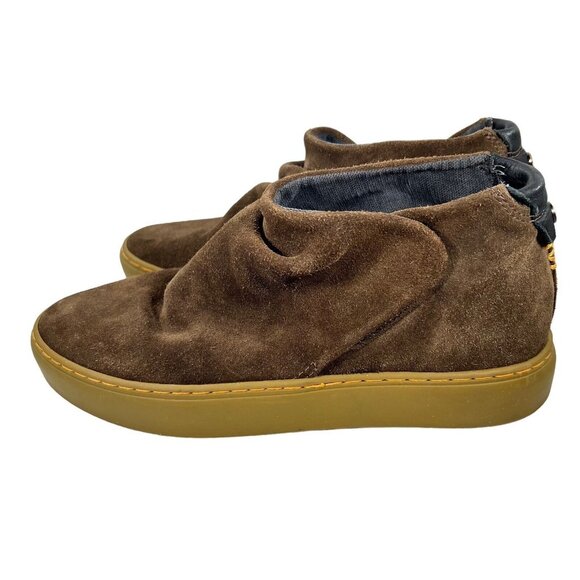 Satorisan Suede Ankle Slip On Shoes Size 37 Brown Rubber Soles main image 9